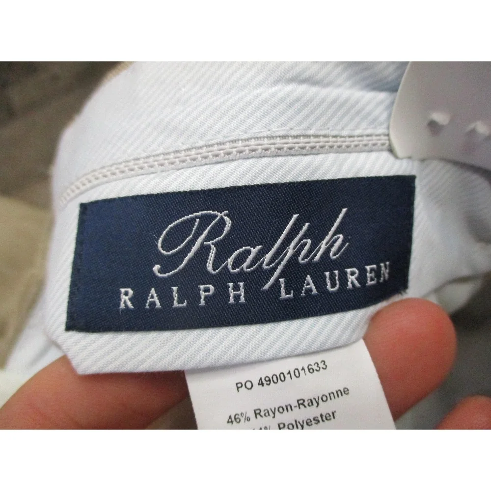Ralph Lauren Pants Mens 36x34 Comfort Flex Stretch Dress Pleated Rayon Blend NEW